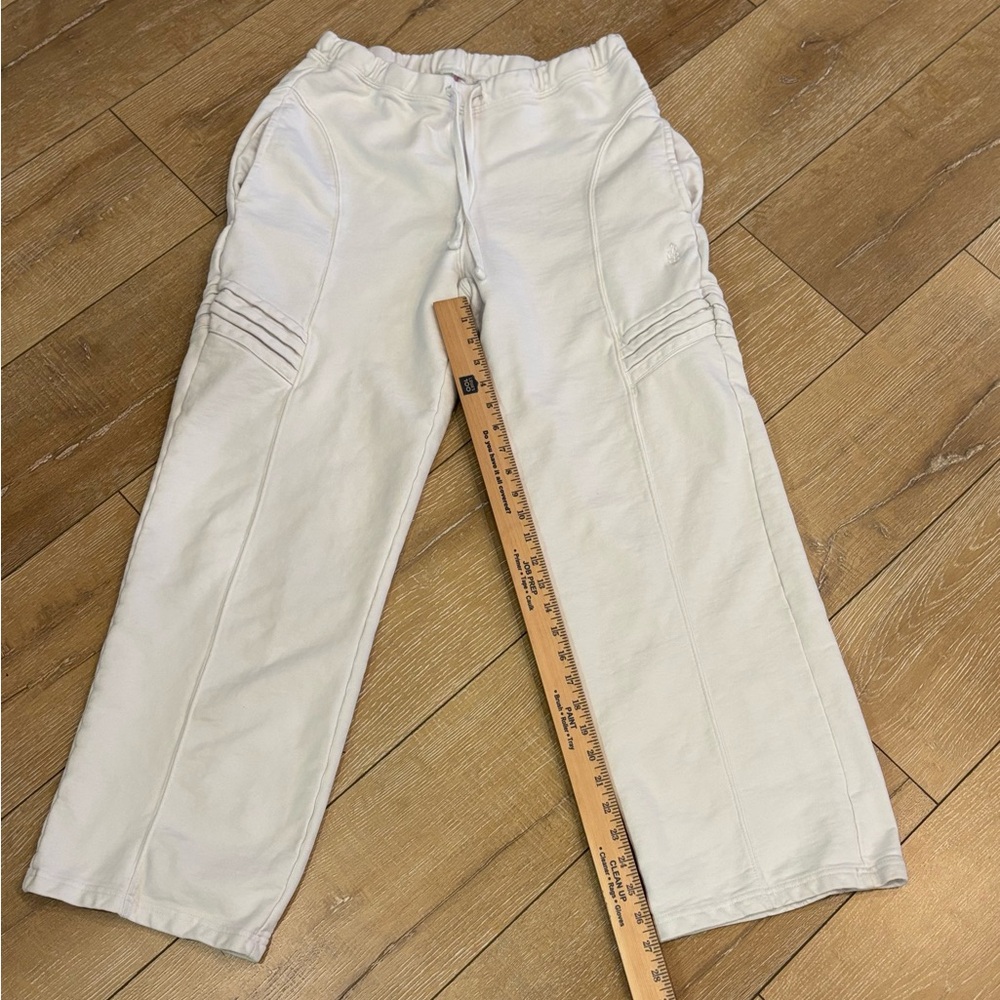 FP Movement White Moto Wide-Leg Sweatpants - Size Small - Picture 4 of 9
